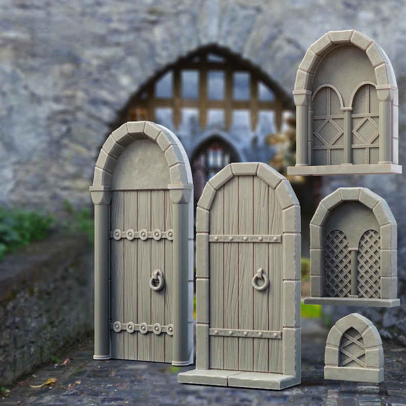 Building Decorations Elements Doors Windows Sign Post 3D Print Files - Etsy