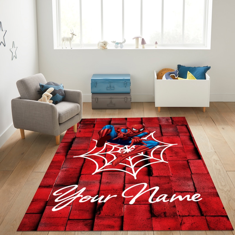 Spiderman Rug - Etsy