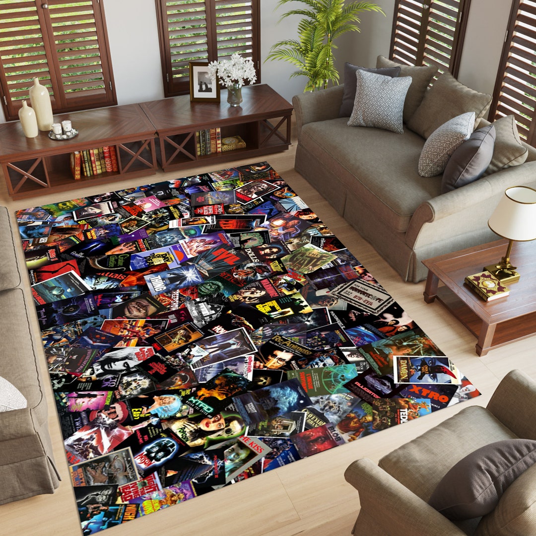 Projector Rugs Movie Poster Rug, Movie Rug, Livingroom Rug, Modern Rug, Office Bedroom ...