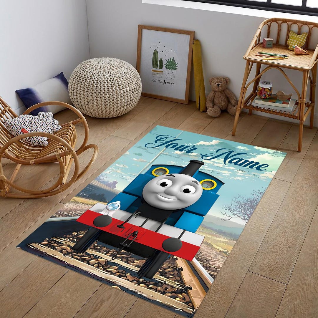 Classroom Train Rug Personalized Train Rug: Kids Room Decor, Nursery Play Mat - Etsy