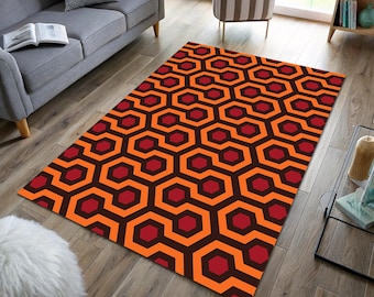 Shining rug, Horror Movie VHS Rug, Halloween Decor, Scary Film Art