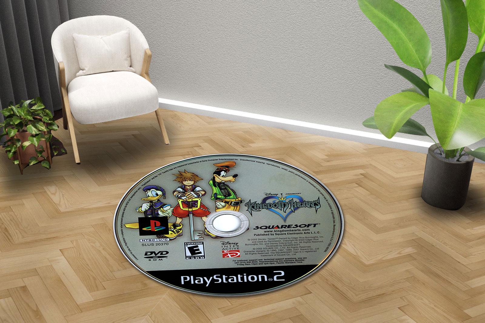 Kingdom Hearts PS2 Disc Rug: Retro Gamer Room Decor - Etsy
