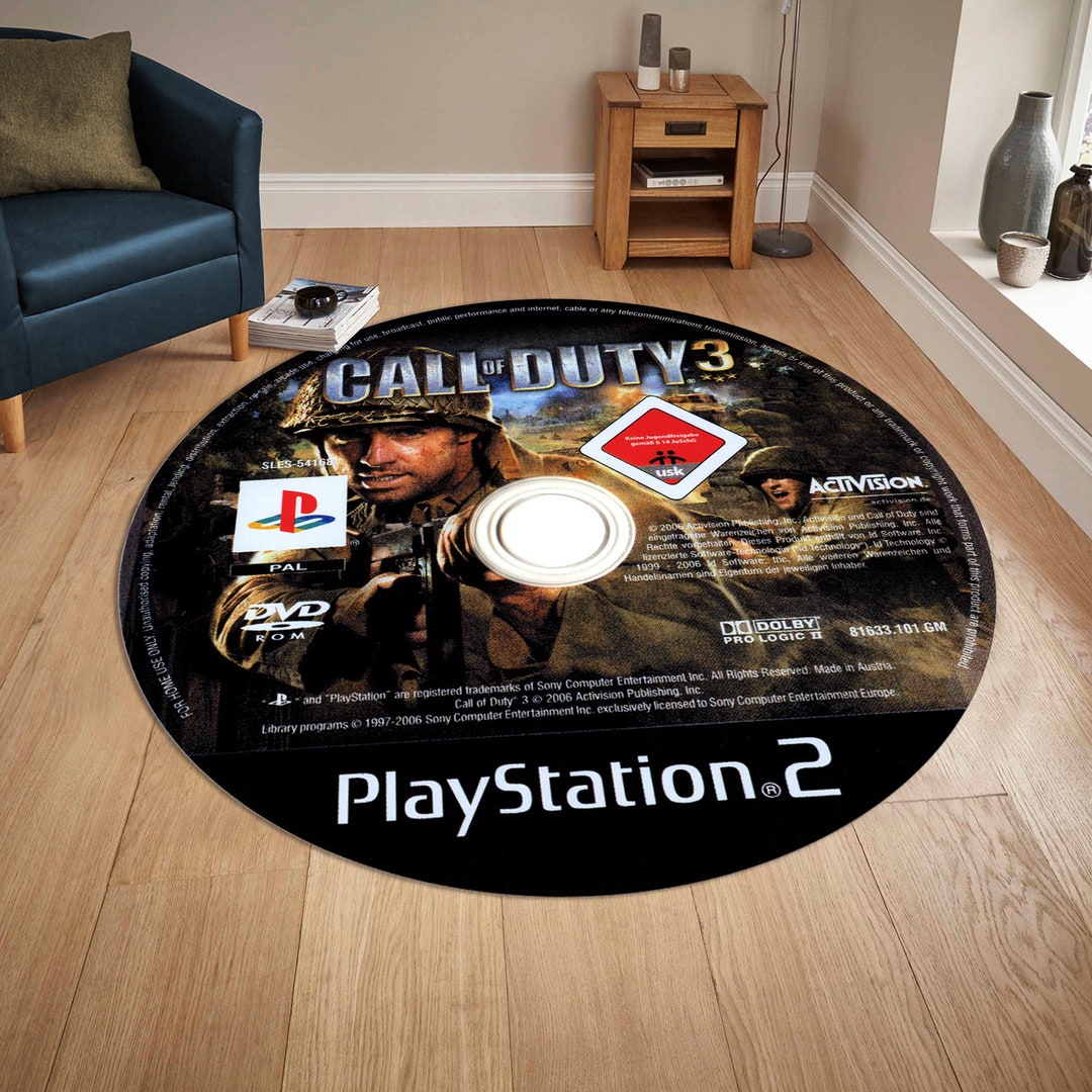 Round Game Rug: CD Cover Art, Non-slip Cotton Base - Etsy