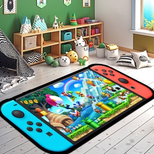 Kids Room Rug,Baby Room Rug,Kids Room Decor,Game Console,Custom Rug,Nursery Rug,Cute Rug,Game Room Rug,Area Rug,Gift For Kids,Non-slip Rug