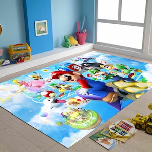 Colorfull Rug,Custom Rug,Baby Room Rug,Kids Room Decor,Nursery Rug,Cute Rug,Kids Room Rug,Game Room Rug,Area Rug,Gift For Kids,Non-slip Rug