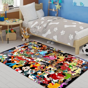 Anime Rug,Cartoon Rug,Mixed Character Rug,Anime Characters Rug, Mix Rug,Anime Decor,Movie Decor,Area Rug,Kids Room Rug, Personalized Gifts,