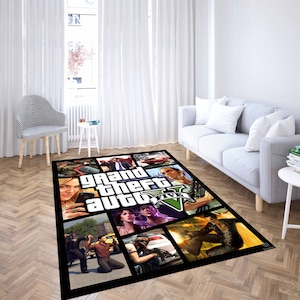 Popular Game Rug, Player Rug, Gift for Gamer, Custom Rug, Area Rug,Living Room Rug,Game Room Rug, Game Room Decor, Play Rug, Young Room Rug,