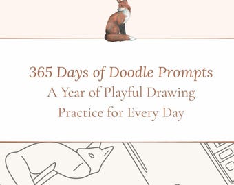 365 Daily Doodle Prompts – Fun Drawing Practice (Digital Download)