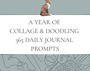 365 collage giornalieri e suggerimenti per scarabocchi / Diario d'arte stampabile (PDF)