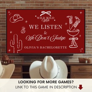 Wild Wild Wife Bachelorette Party Game - What Did the Groom Say Game, Editable Canva Free Template, Hens Party Game (Digital Download) image 11