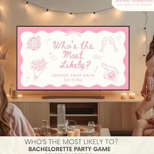 Funny Bachelorette Party Game: Gender Swap Edition - Editable Canva Template (Digital Download)