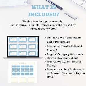 Bachelorette Party Game Show Template – Coastal Trivia Quiz (Editable Canva Template) image 6