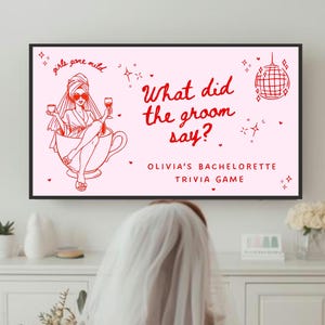 Girls Gone Mild Bachelorette Party Game - What Did The Groom Say Game Slumber Party Bachelorette, Editable Canva Template, Spa Hens Party