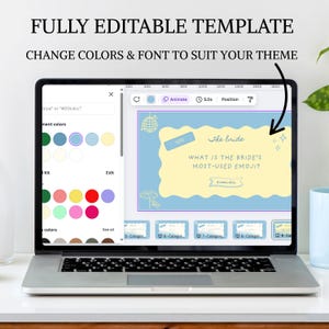 Bachelorette Party Game Show Template – Coastal Trivia Quiz (Editable Canva Template) image 5