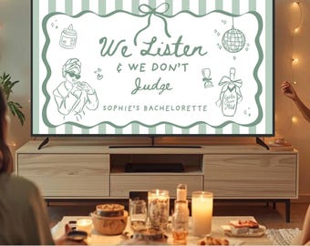 We Listen & We Don't Judge Bachelorette Party Game - Girls Gone Mild Hens Party, Trending Game, Editable Canva Template (Digital Download)