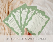 Bachelorette Bundle of Party Games for Margs and Matrimony Hens Party Games, Bridal Shower Trivia, Dirty Minds, would she rather bride quiz