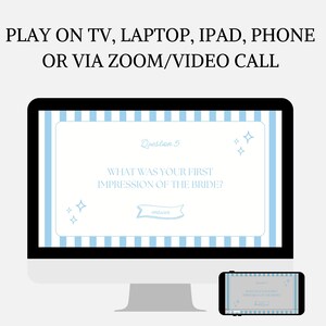 Fun and fully editable What Did the Groom Say bachelorette trivia game with a coastal beach design, ideal for bridal showers, hens parties, girls weekends, bride-to-be celebrations, and last toast on the coast events. Includes 15 interactive groom trivia questions and drinking game play, with slots to add video answers. Perfect for wedding shower games and easy to customize and play on any device using Canva.