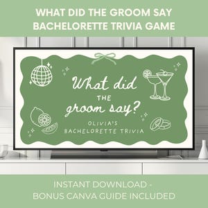 What did the groom say bachelorette trivia game, Bach Drinking Game for Hens Party, Margs and Matrimony, Guess who said it Game Power point
