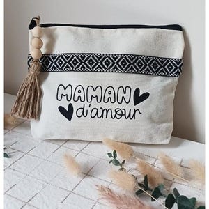 Pochette en coton personnalisable