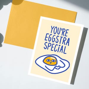 Blank Egg Greeting Card "You're Eggstra Special!" – Perfect for Any Occasion