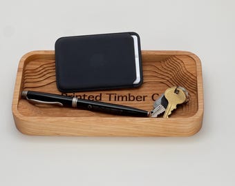 Bandeja de valet geométrica, bandeja para joyas, organizador de entrada