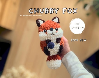 Chubby Fox Low sew PDF Crochet pattern Amigurumi