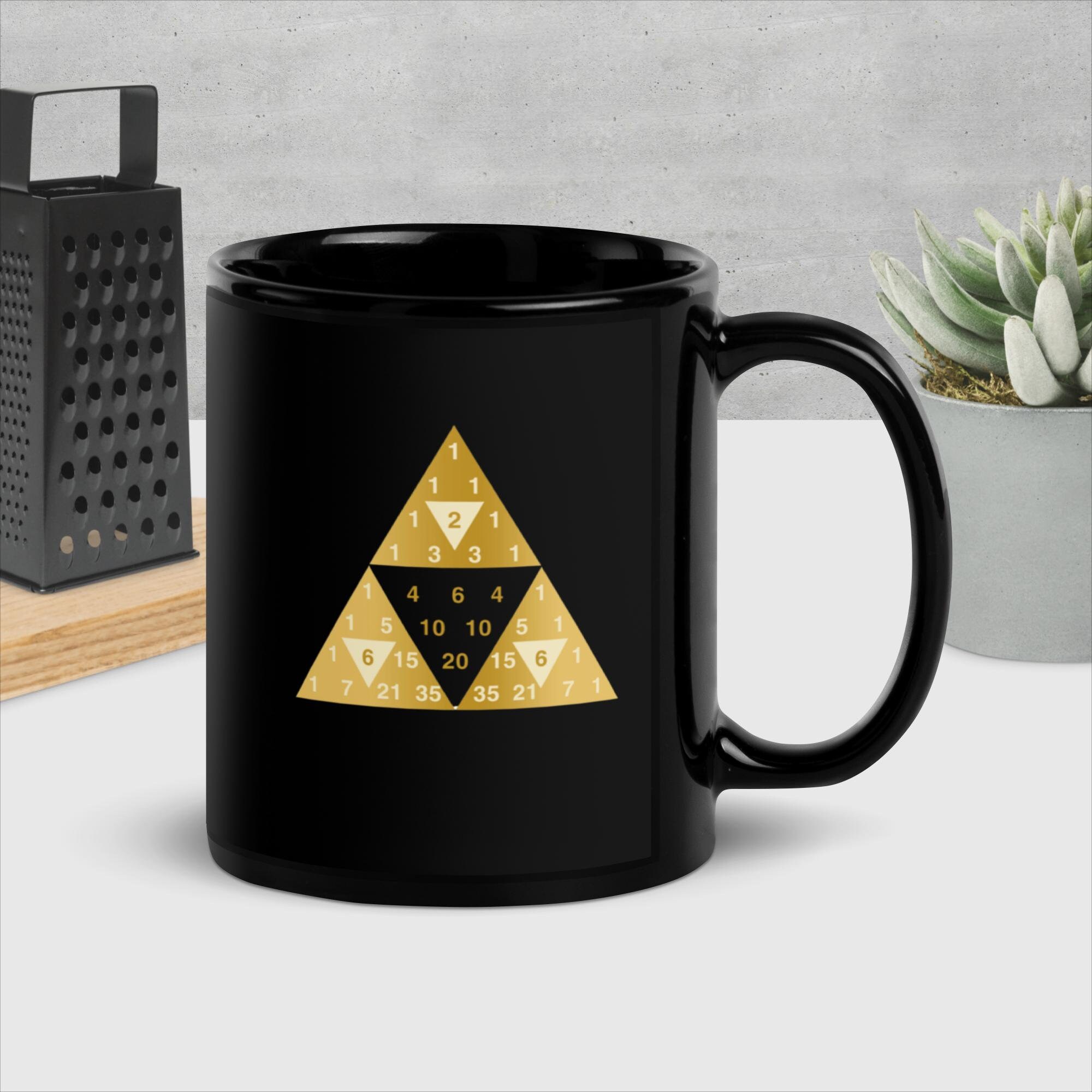 Pascal's Triangle Legend of Zelda Triforce Mug for Math Lovers & Gamers