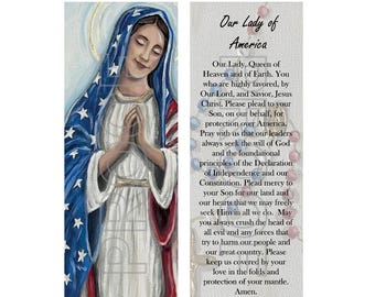 Our Lady of America - Bookmark/Prayer cards