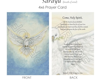Sarayu (Holy Spirit) - 4x6 Prayer cards