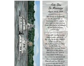 Fête Dieu Du Mississippi - Bookmark/Prayer cards