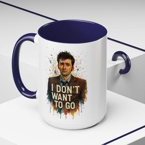 Coffee Mug, Doctor Regeneration Paint Splatter Design, Geeky Tea Cup, Whovian Gift, Sci-Fi Fan, Dr Who Present,