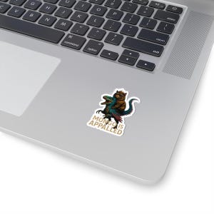 Mongo is appalled Kiss-Cut Stickers, Whimsical Sticker, Appalled Quote, Cute Sticker, Fairy Tale, Planner Sticker image 4