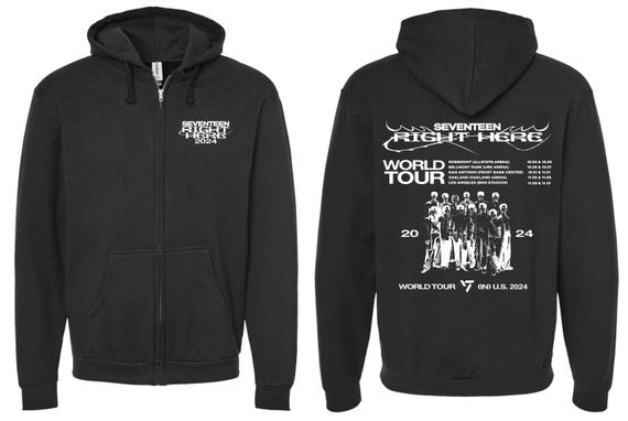 SEVENTEEN RIGHT HERE ジップアップフーディM NOTICE] SEVENTEEN