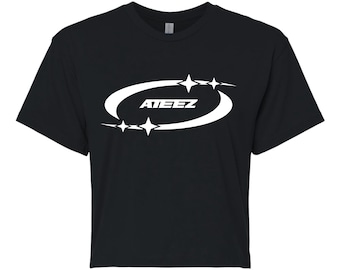 ATEEZ Circle & Star, Screen Print Crop Tee, In Your Fantasy ATEEZ World Tour 2025