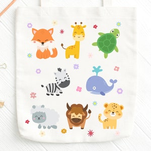 Mignon bébé animaux PNG, téléchargement numérique, conception de POD