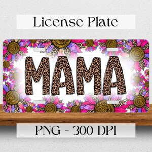 Custom Name License Plate PNG, Digital Download, POD Design, 12 By 6 Inch Car License Plate Design