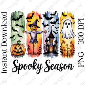 Spooky Season PNG, Digital Download, POD Design