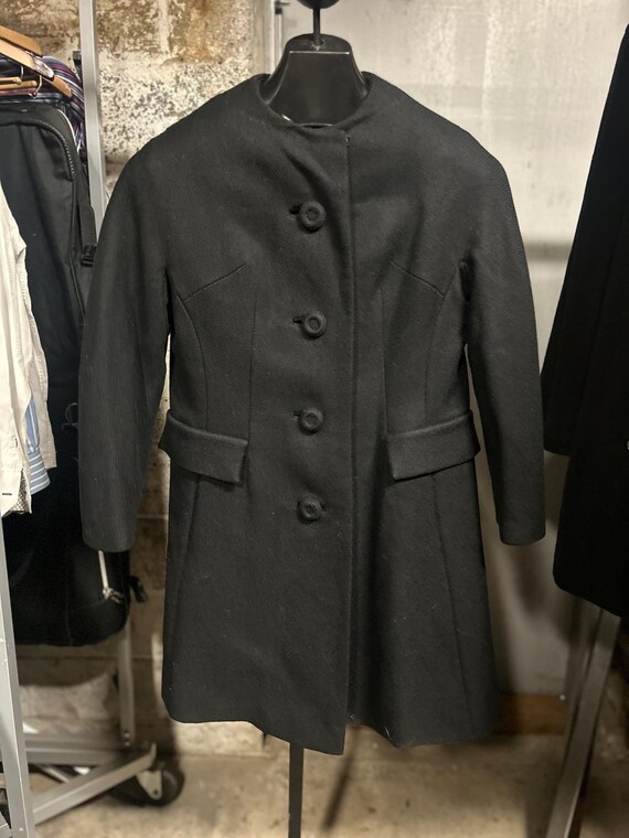 Lassie Junior Black Cavalry Twill Coat, Minimalis… - image 2