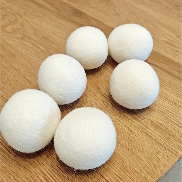 Wool Dryer Balls, Fabric Softener for Laundry, Reduce Clothing Static and Wrinkles