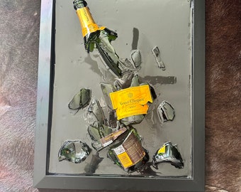 Veuve Clicquot Epoxy Wall Art Piece