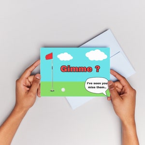 Tarjeta de cumpleaños de golf (Dame)