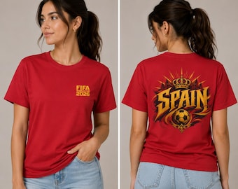 Spain Soccer Football Crest T-Shirt | FIFA Worldcup 2026 Football Tee