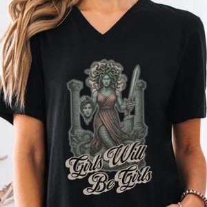 Dark Academia Greek Mythology Lover Shirt Literary Gift Medusa Snake Tee Reading Shirt for Classics Student Gift Greek Medusa Feminist Top