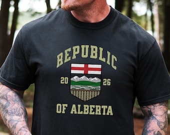Camiseta de Alberta (fabricada en Canadá), camiseta patriótica, regalo de Alberta, amante de Alberta, independencia de Alberta, Wexit, camiseta antiliberal, camiseta de soberanía