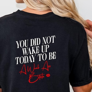 Sassy Gym Apparel Workout Shirt Cotton Black Athletic Wear for Women Fitness Clothing Funny Message Workout Top Motivational Gift Woman