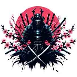 Samurai Shinigami Warrior - Spectral Bushido Japan png Digital Art PNG JPEG & SVG Instant Tattoo Download Japanese svg kanji Shinigami
