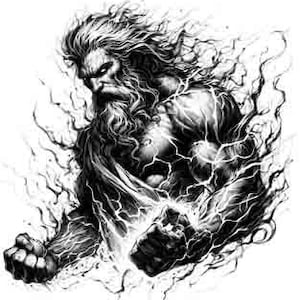 Viking Warrior Destined Digital Art PNG JPEG & SVG Tribal Tattoo Download norse svg Thor png viking svg Valhalla Odin svg viking tattoo