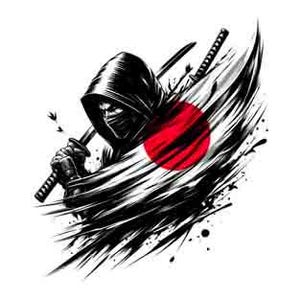 Japanse samoerai - digitale kunstcollectie | PNG, JPEG en SVG | Instant Tribal Tattoo downloaden Japanse svg Japan svg krijger svg Map