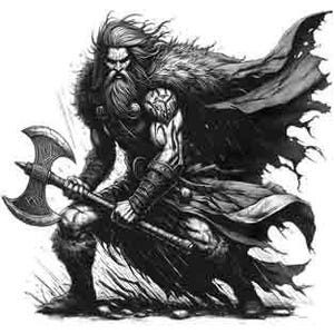 Viking Warrior Digital Art PNG JPEG & SVG Tribal Tattoo Download norse svg Thor png viking svg Valhalla Odin svg viking tattoo