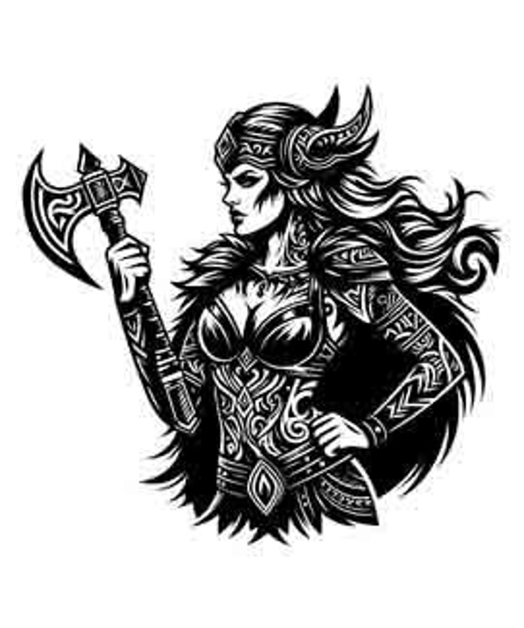 Viking Warrior Effie Digital Art Collection PNG JPEG SVG Tribal viking-warrior-effie-digital-art-collection-png-jpeg-svg-tribal